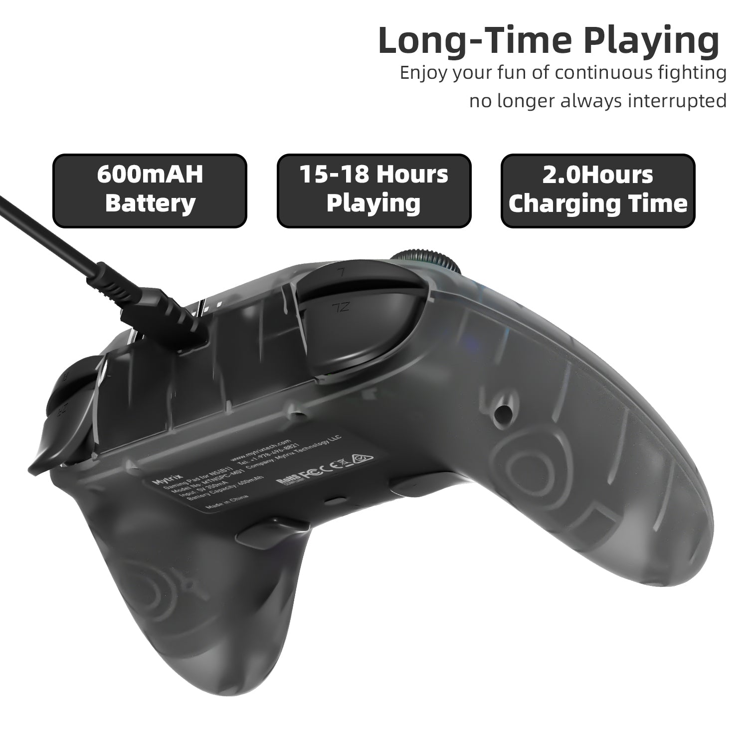 Mytrix Zero-Kirin Wireless Pro RGB Controller long time playing Mytrix Zero-Kirin Wireless Pro RGB Controller long time playing